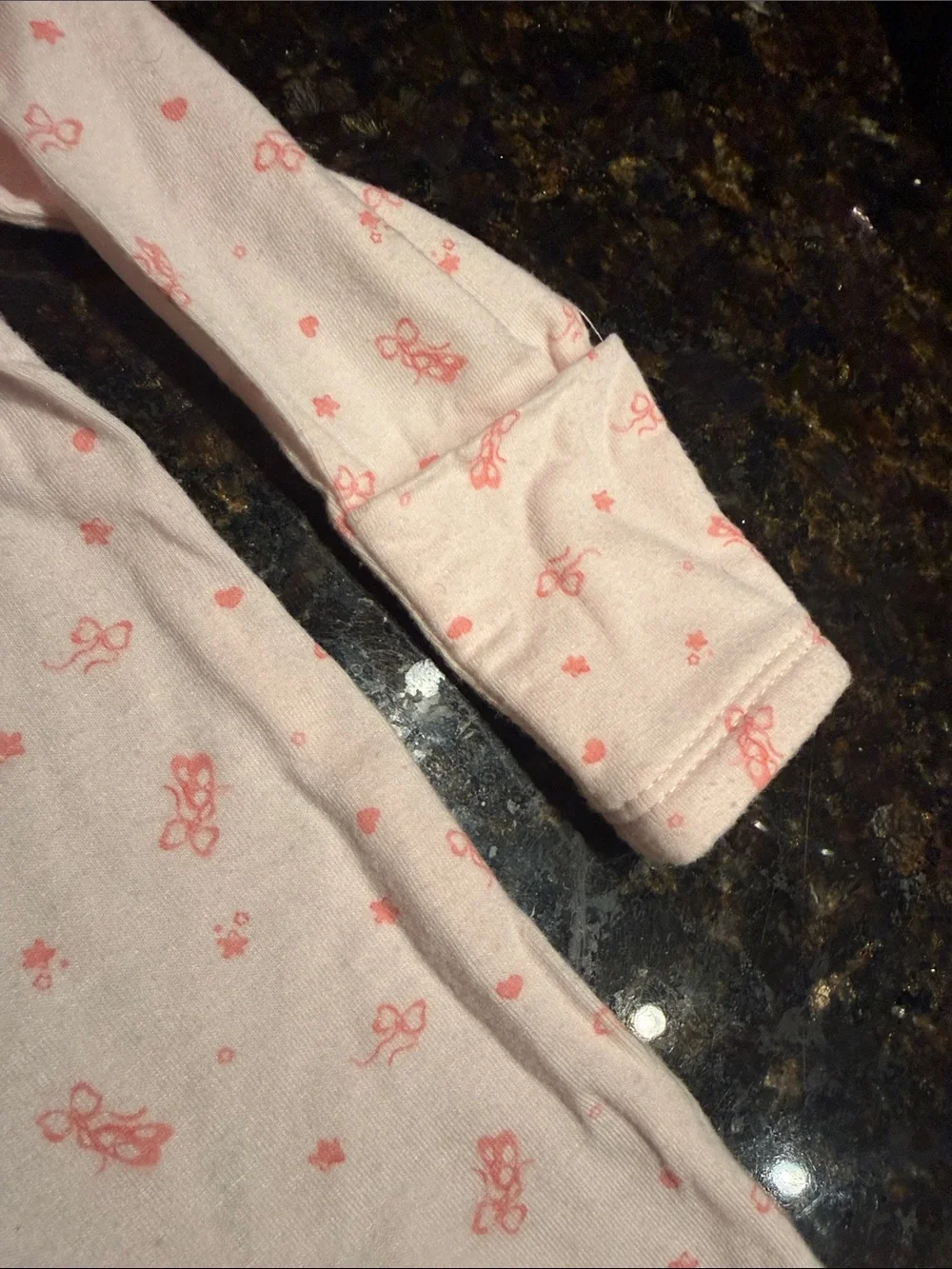 Pink Baby Gown with Tiny Flower Print STARTING OUT - Never Worn